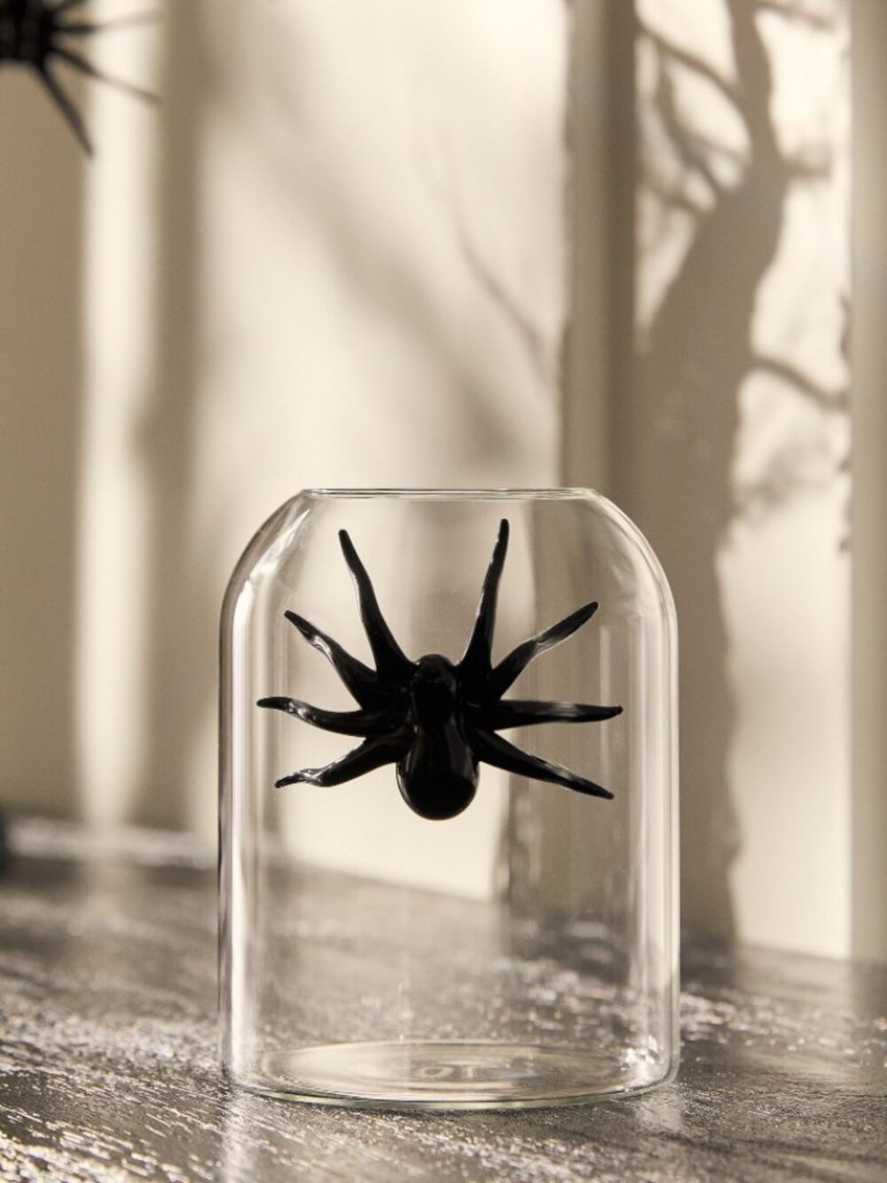 West Elm Glass Spider Vase